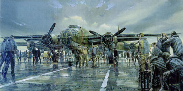 "Early Launch"-James Dietz-B-25 Jimmy Doolittle World War II Aviation Art